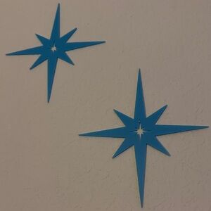 Blue Starburst Wall Decor
